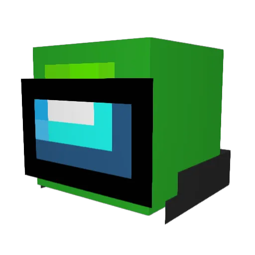 ToxiXfied Minecraft avatar head, 3D render