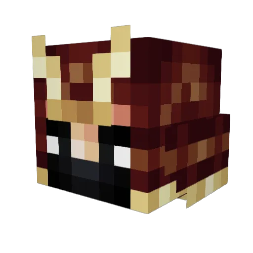 Toxic117 Minecraft avatar head, 3D render