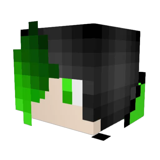 Toxic2121 Minecraft avatar head, 3D render