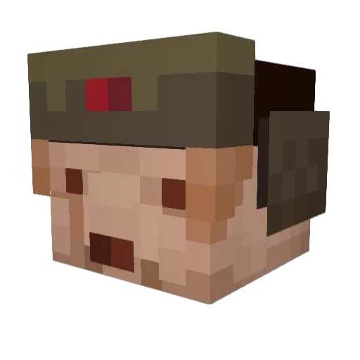 Toxic3276 Minecraft avatar head, 3D render