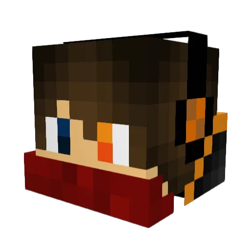 Toxic9746 Minecraft avatar head, 3D render
