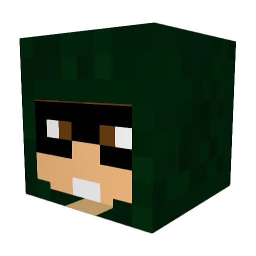 ToxicChaff Minecraft avatar head, 3D render