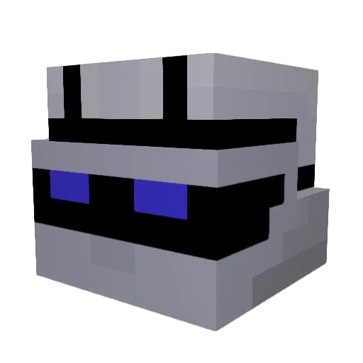 ToxicDuby Minecraft avatar head, 3D render