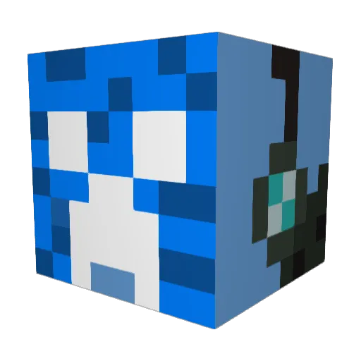 ToxicFury182 Minecraft avatar head, 3D render