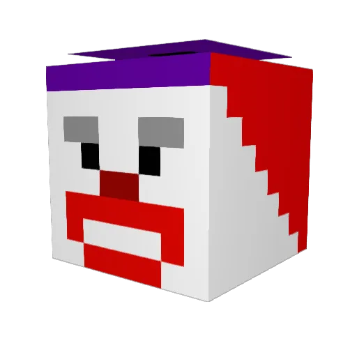 ToxicGitGood Minecraft avatar head, 3D render