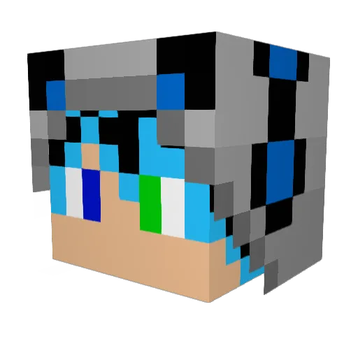 ToxicKingCobra Minecraft avatar head, 3D render