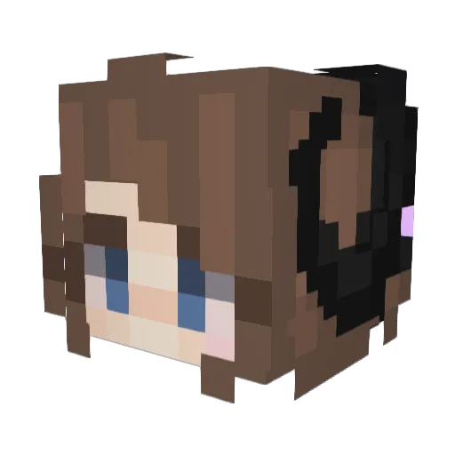 ToxicKrystal Minecraft avatar head, 3D render