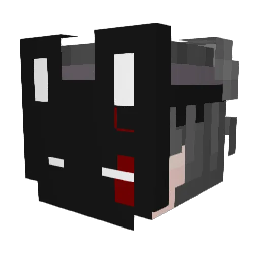 ToxicMCA Minecraft avatar head, 3D render