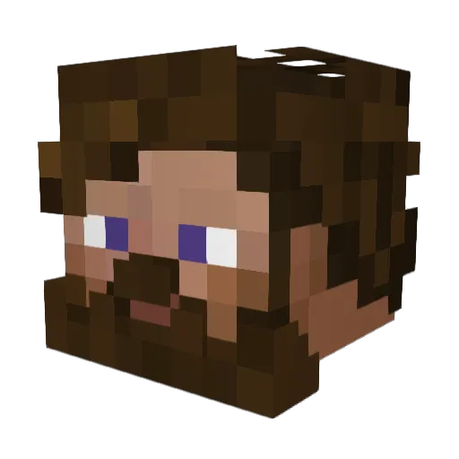 ToxicMayoo Minecraft avatar head, 3D render
