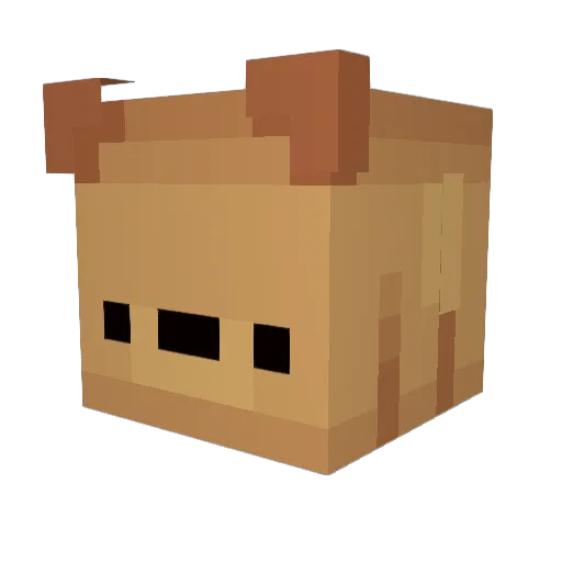ToxicNoteblock Minecraft avatar head, 3D render
