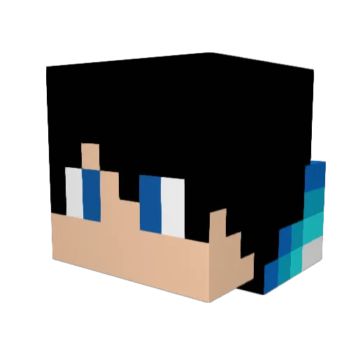 ToxicOliveira Minecraft avatar head, 3D render