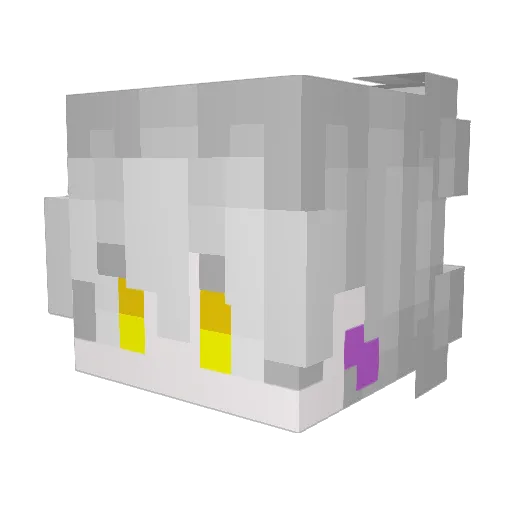ToxicPhoenx Minecraft avatar head, 3D render