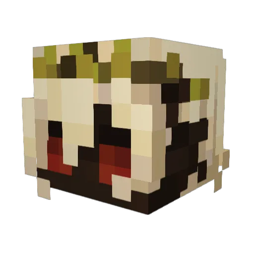 ToxicPurpleFlame Minecraft avatar head, 3D render