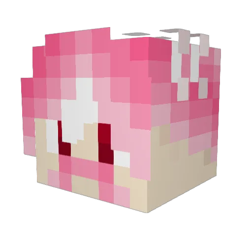 ToxicRed Minecraft avatar head, 3D render