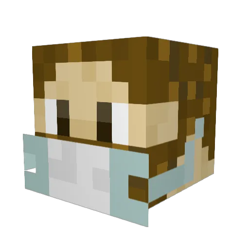 ToxicRog Minecraft avatar head, 3D render