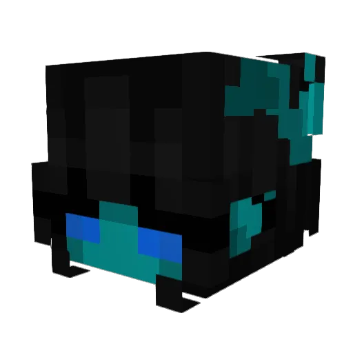ToxicSparrow Minecraft avatar head, 3D render