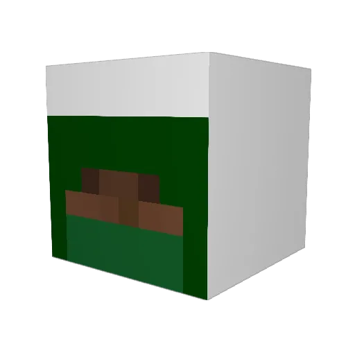ToxicTemplar Minecraft avatar head, 3D render