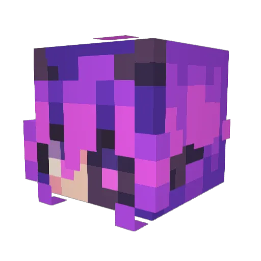 ToxicVenoxy Minecraft avatar head, 3D render