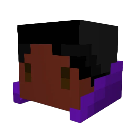 Toxic_Abyss Minecraft avatar head, 3D render