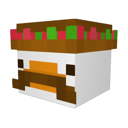 Toxic_Adog Minecraft avatar head, 3D render