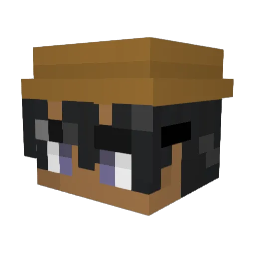 Toxic_Foxic Minecraft avatar head, 3D render