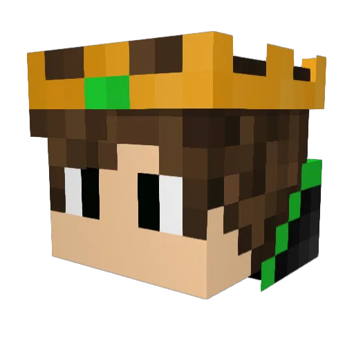 Toxic_King Minecraft avatar head, 3D render