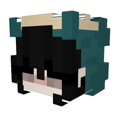 Toxic_Legacy Minecraft avatar head, 3D render