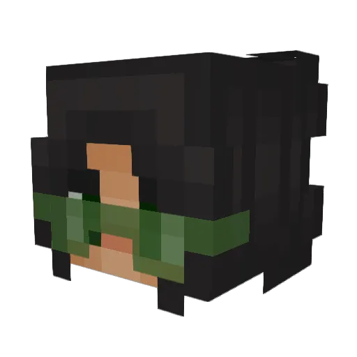 Toxica Minecraft avatar head, 3D render