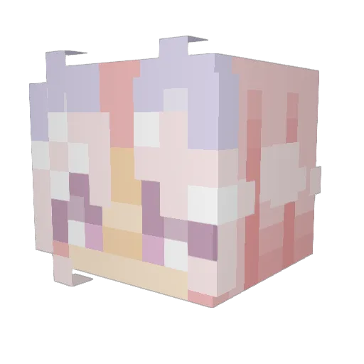 Toxicatz_ Minecraft avatar head, 3D render