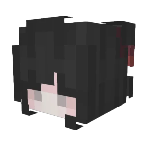 ToxiccGurl Minecraft avatar head, 3D render