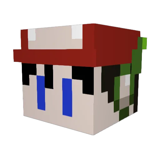 Toxiccoffee Minecraft avatar head, 3D render
