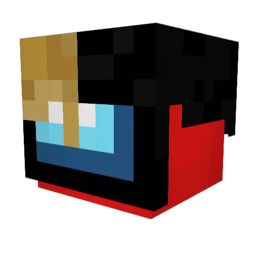 Toxicdan700 Minecraft avatar head, 3D render