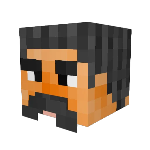 Toxicity_DCR Minecraft avatar head, 3D render