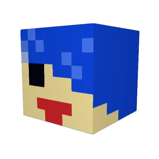 ToxiiPie Minecraft avatar head, 3D render