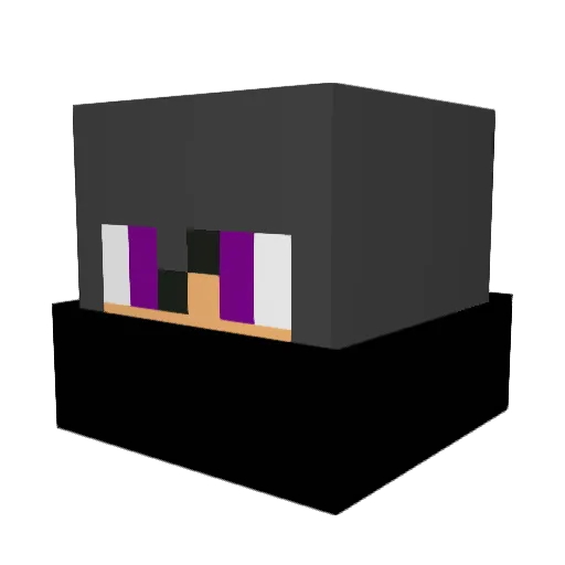 Toxinery Minecraft avatar head, 3D render