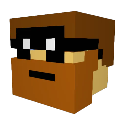 Toxixity Minecraft avatar head, 3D render