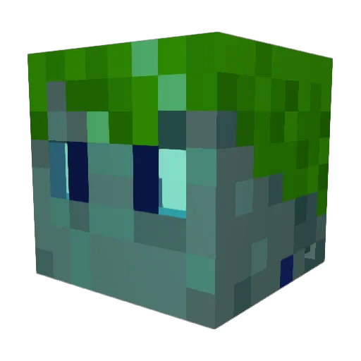 Toxotidae Minecraft avatar head, 3D render