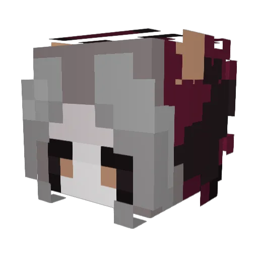 Toxx1e Minecraft avatar head, 3D render
