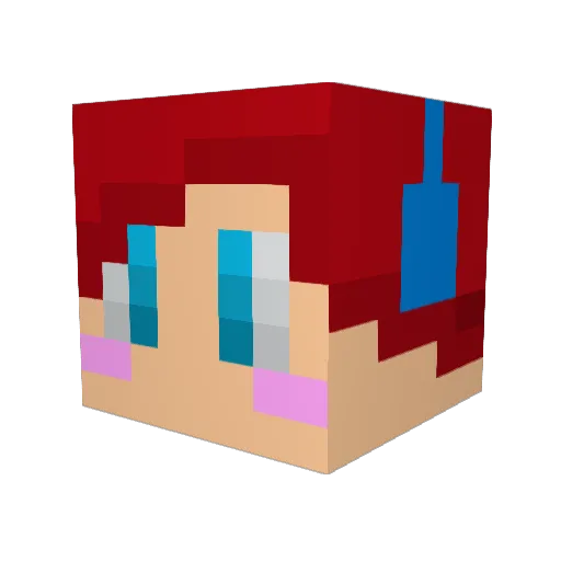 Toy0727 Minecraft avatar head, 3D render