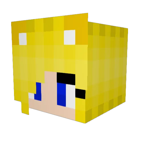 ToyBonnieFan17 Minecraft avatar head, 3D render