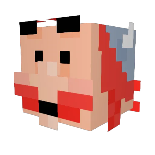 ToyBoxHero17 Minecraft avatar head, 3D render