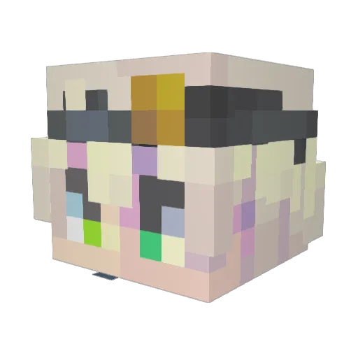 ToyCrazy Minecraft avatar head, 3D render