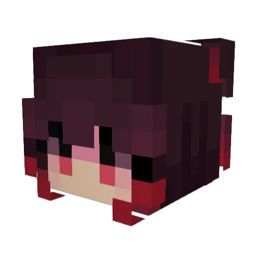ToyKah Minecraft avatar head, 3D render