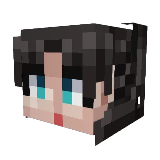 ToyShih Minecraft avatar head, 3D render
