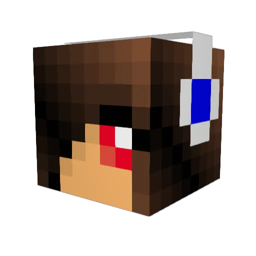ToyStory Minecraft avatar head, 3D render