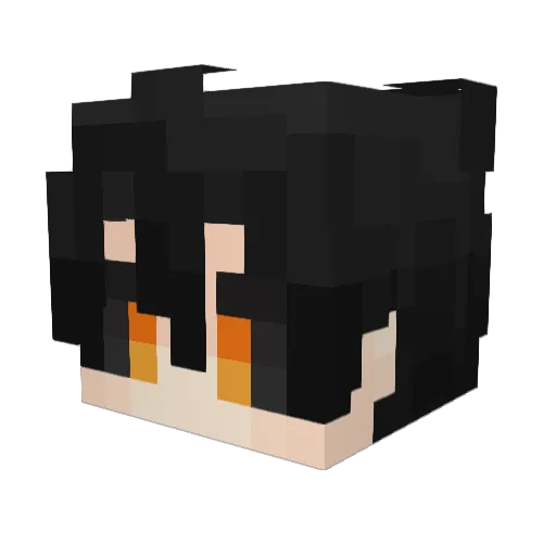 ToyaHakashi Minecraft avatar head, 3D render