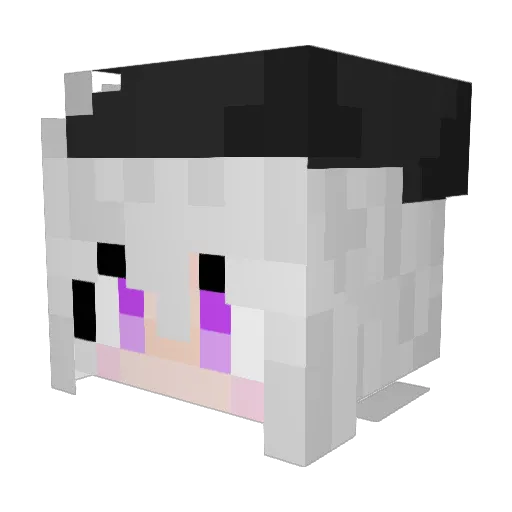 ToyakiMatsuro Minecraft avatar head, 3D render