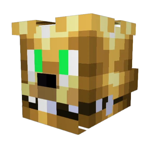 Toyethan Minecraft avatar head, 3D render