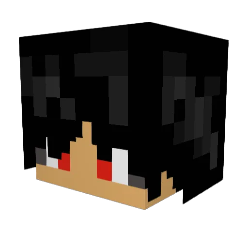 ToykoGhoul__ Minecraft avatar head, 3D render
