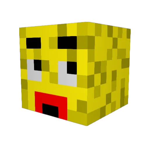 Toyo_kun Minecraft avatar head, 3D render